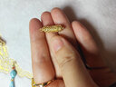 賽菲爾黃金福運轉(zhuǎn)經(jīng)筒吊墜藏式禪意硬金工藝單吊墜禮物約0.8克 曬單實拍圖