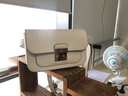 邁克.科爾斯（MICHAEL KORS）女神節(jié)禮物mk女包Sloan Editor牛皮翻蓋腰包35R3GS9N1L LTCREAM 曬單實(shí)拍圖