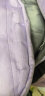 织兰书包初中女大容量高中大学生双肩背包韩版帆布系 紫色五件套（带白熊+4枚徽章） 实拍图