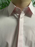 蒂梵紳純手工定制竹纖維柔光彈力短袖襯衫 夏季襯衣男商務(wù)休閑短袖襯衫 男 量體制作 免燙機洗易打理 淺粉色 一人一版私人定制 曬單實拍圖