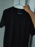 大魚(yú)界線(xiàn)日系潮牌短袖T恤男潮流ins情侶裝夏裝寬松上衣服男生印花圓領(lǐng)體恤 黑色(純色) M(100-120斤） 曬單實(shí)拍圖
