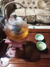 叁坤 加厚玻璃茶壺耐熱煮茶器養(yǎng)生壺泡茶燒水提梁壺普洱花茶壺過濾家用保溫煮茶電陶爐功夫茶具 綠珠壺+胡桃木茶爐 曬單實拍圖