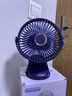 鑫金霸（jb）夾式風(fēng)扇小型學(xué)生宿舍床上便攜式迷你usb可充電夾子辦公室桌上桌面上鋪大風(fēng)力嬰兒床夜燈電風(fēng)扇LL8 白色 插電款 曬單實(shí)拍圖