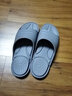 寶人（boree）拖鞋男外穿新款浴室防滑防臭一字拖石墨烯抗菌情侶室內家居涼拖鞋 灰色 39-40 女款 曬單實(shí)拍圖