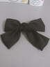 汀白雙層蝴蝶結發(fā)夾學(xué)生發(fā)卡女超大綢緞可愛(ài)甜美韓版彈簧夾小清新 彈簧夾-黑色 曬單實(shí)拍圖
