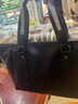 澳懿男包 男士手提包真皮 商務(wù)公文包男大容量牛皮電腦包旅行背包 黑色 大號-可裝15.6英寸電腦 曬單實(shí)拍圖