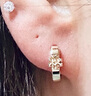 Tory Burch 湯麗柏琦 MILLER密鑲耳環(huán)TB 87041 Tory 金水晶 783 曬單實(shí)拍圖