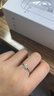 周六福（ZLF）  PT950鉑金鉆石戒指女六爪求婚結(jié)婚鉆戒送女友 30分 VS/IJ 16號  鉑金 曬單實拍圖