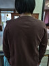 哈吉斯（HAZZYS）女裝 春秋季拼色LOGO休閑圓領(lǐng)活力衛(wèi)衣ABTSE0BCF03 藏青色NV XL (170/92A 42) 曬單實(shí)拍圖