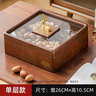 森物社干果盤分格糖果盒實(shí)木果盤零食盤客廳堅(jiān)果盤糖果盤前臺干果收納盒 【單層】果盤零食盤-不含玻璃碗 曬單實(shí)拍圖