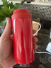 膳魔師（THERMOS）口紅系列保溫杯便攜水杯小容量TCNC-200禮盒節日禮物 正紅色 曬單實(shí)拍圖