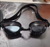 李宁（LI-NING）泳镜女士高清防雾防水眼镜男士近视泳镜 508/215黑白250度  实拍图