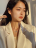 夢詩亞生日紀念日七夕情人節(jié)禮物小幸運四葉草項鏈女送女友老婆 【玫瑰金色】小杏運四葉草項鏈 曬單實拍圖