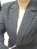 佳昭 小西裝女格子外套女職業(yè)裝女士西裝春秋新款韓版修身格紋女式休閑時(shí)尚長袖上衣千鳥格正裝新品 單件黑色格子西裝 M 曬單實(shí)拍圖
