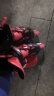 美洲狮（COUGAR） 轮滑鞋可调成人儿童套装溜冰鞋 闪光男女旱冰鞋滑冰鞋 LSG/P6 黑红(前轮闪光)(全套) L(实际37-41码) 实拍图