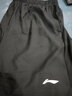 李寧運動(dòng)短褲男冬季冰絲男士速干褲籃球跑步健身休閑黑色薄款五分褲子 【速干-兩側透氣網(wǎng)+拉鏈】黑 XL （150-165斤） 曬單實(shí)拍圖
