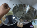 TAKSAT湯鍋麥飯石不粘鍋燉鍋蒸鍋煮粥煲湯一鍋多用燃?xì)庠铍姶艩t通用湯鍋 304不銹鋼蒸籠+湯鍋白 32cm 曬單實(shí)拍圖