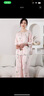 達芬奇密碼睡衣女春夏季冰絲長(cháng)袖睡衣女國風(fēng)提花兩件套送媽媽生日禮物 一葉知秋  粉色 M 【推薦80-100斤】 曬單實(shí)拍圖