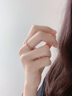 意祿紅寶石戒指女18K玫瑰金排戒簡(jiǎn)約群鑲寶石時(shí)尚彩寶指環(huán)七夕禮物 12號(hào) 需定制 曬單實(shí)拍圖