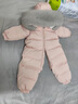 G.DUCKKIDS小黃鴨兒童羽絨服嬰兒連體衣新生兒衣服男女寶寶冬裝保暖外出抱衣 白色 66 尺碼建議0-3個(gè)月8-12斤 曬單實(shí)拍圖