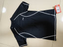 李宁（LI-NING）泳衣男上衣冲浪服舒适速干潜水专业训练游泳装备433 黑白 M  实拍图