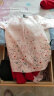 贝壳元素女童连衣裙春装宝宝韩版七分袖裙子qz3688 粉色 120cm 实拍图