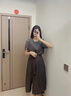 燕潯短袖連衣裙女2025年夏季新款法式吊帶裙兩韓版氣質(zhì)顯瘦套裝女 灰色M 曬單實(shí)拍圖