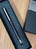 得力（deli） S80金屬筆重手感0.5水筆簽字筆碳素簽名中性筆公司禮品筆 免費刻字定制logo 金屬黑外殼+高檔禮盒 曬單實(shí)拍圖