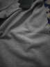 花花公子（PLAYBOY）短袖t恤男2024夏季新款潮流休闲百搭修身凉感polo领上衣薄款男装 灰色 180/2XL 实拍图