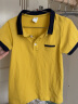 纯一良品（CUNYI）童装男童短袖t恤儿童polo衫中大童宝宝半袖保罗衫男孩夏季上衣 黄色 110cm 实拍图