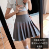 萝美酱百褶裙女短裙夏季jk制服小裙子学院风高腰防走光夏天a字半身裙 浅灰色常规款（抗皱西装面料） S 实拍图