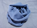 ZEYAUP脖套女保暖冬季護脖子圍巾男純羊毛情侶款套頭圍脖女 藍色 曬單實(shí)拍圖