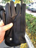 鑫諾翔真皮手套男士秋冬加絨加厚時(shí)尚開(kāi)車(chē)騎行商務(wù)帥氣仿鹿皮頭層羊皮潮 黑色 XL適合手掌偏大男士 曬單實(shí)拍圖