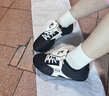 FILA斐樂(lè)女鞋德訓(xùn)鞋運(yùn)動(dòng)鞋春季新款水舞鞋休閑鞋黑色老爹鞋情人節(jié) 黑/標(biāo)準(zhǔn)白-BC 36 曬單實(shí)拍圖