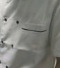 耐典廚師服夏季短袖男女同款面點(diǎn)烘焙蛋糕師工作服 白色短袖 4XL 曬單實(shí)拍圖