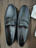皮爾卡丹（pierre cardin）男鞋25新貨商務(wù)套腳緩震防滑軟底頭層軟牛皮鞋舒適透氣耐磨樂(lè )福鞋 黑色 25新貨 41 曬單實(shí)拍圖