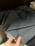 與狼共舞【桑蠶絲】休閑褲男士2025夏季親膚莫代爾透氣松緊褲頭九分褲4049 深灰015 35 曬單實(shí)拍圖