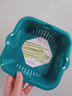 茶花茶花洗菜盆時(shí)尚濾水篩兩用果蔬瀝水篩瀝水籃濾水筐水果盤(pán)隨機色 藍色 1個(gè) 7L 1162小號 曬單實(shí)拍圖