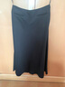 名師路緞面優(yōu)雅半身裙女夏裝新款商務(wù)風(fēng)通勤中長(cháng)裙傘裙純色垂墜感A字裙 黑色88 M 曬單實(shí)拍圖