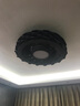 YOUKAIN餐廳無葉風(fēng)扇燈后現(xiàn)代小客廳吊扇燈簡約房間吊扇帶燈YJ601 29寸 變頻 36三色LED+15W邊燈 咖啡銀 配液晶遙控 曬單實(shí)拍圖