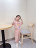 mlgt kids童裝女童短袖套裝夏裝洋氣兒童裝時(shí)髦運(yùn)動(dòng)兩件套夏季款衣服 粉色 90 cm 曬單實(shí)拍圖
