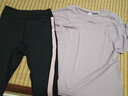 瑜跑新款大碼瑜伽服女夏寬松健身房運(yùn)動(dòng)套裝胖MM200斤跑步速干衣 紫色上衣+紫色邊七分褲 L （100-125斤） 曬單實(shí)拍圖