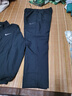 耐克（NIKE） 運(yùn)動套裝男裝 25秋季新款快干健身外套夾克 跑步休閑收口長褲子 黑/銀-快干健身訓(xùn)練套裝/曬圖退10 XL/180 曬單實(shí)拍圖