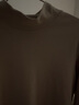 真維斯（Jeanswest）高領(lǐng)長(cháng)袖T恤肥仔可穿加大碼寬松秋衣學(xué)生簡(jiǎn)約純色打底衫保暖親膚 杏色- 常規 XL(體重130斤-150斤) 曬單實(shí)拍圖