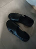 卡帝樂(lè )鱷魚(yú)（CARTELO）夏季真皮涼鞋男頭層牛皮涼皮鞋透氣一腳蹬沙灘涼拖鞋9280 黑色 40 曬單實(shí)拍圖