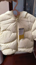 巴拉巴拉【官方正品】兒童羽絨服女童冬季嬰兒輕薄男童寶寶外套造 奶白10501 100 cm 充絨量42g 曬單實拍圖