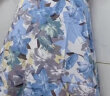 冰洋红2024新款连衣裙子夏天女装夏季碎花裙女士两件衣服小个子雪纺短袖 蓝色 XL(建议115-125斤) 实拍图