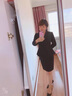 SOEM原創(chuàng)高端女裝西裝女職業(yè)套裝OL教師夏工裝時尚氣質(zhì)女神范主持人工作服高端西裝正裝秋 黑色長.袖西裝+8106褲子. M 曬單實拍圖