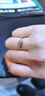鑫萬(wàn)福 顯鉆雪花鉆戒女鉑金鉆石戒指K金求婚結(jié)婚克拉GIA裸鉆送生日禮物 50分效果20分H色 曬單實(shí)拍圖