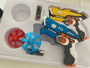 燦輝兒童玩具槍小孩打飛碟電動(dòng)鐳射槍cs投影紅外線(xiàn)對戰槍兒童節禮物 (雙槍對戰)黃槍藍槍+2飛碟 曬單實(shí)拍圖